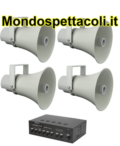 Kit 4 Trombe per Impianti Sportivi