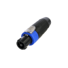 speakON 4P - female Rivestimento in colore nero/blu