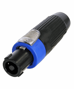 speakON 4P - female Rivestimento in colore nero/blu