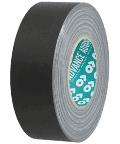 AT159 High Quality Matt Waterproof Cloth Tape Nastro gaffer nero opaco - 50 mm / 50 m