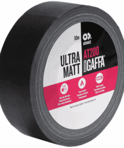AT200 Ultra Matt Cloth Tape Advance Gaffa® Nastro gaffer nero ultra opaco - 50 mm / 50 m