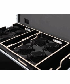 Case for 2x Stage Blinder FLEX Blaze / Titan Strobe FLEX FX Holds two complete sets Contiene due set completi