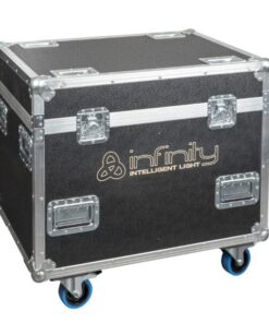 Case for 4x Titan Strobe 1000 FX / Titan Matrix FX Blocchi e maniglia Penn Elcom - ruote girevoli con freno