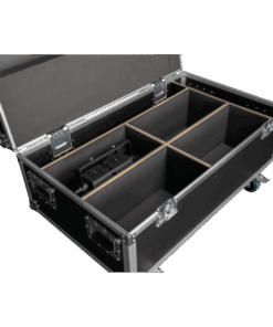 Case for 4x Titan Strobe 1000 FX / Titan Matrix FX Blocchi e maniglia Penn Elcom - ruote girevoli con freno