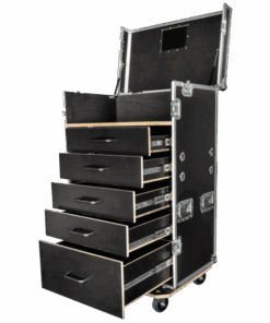 Drawer Case 2 Con 5 cassetti e 2 superfici di lavoro