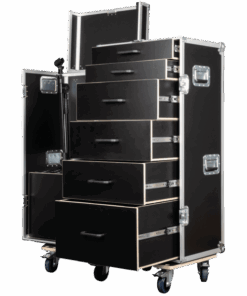 Drawer Case 3 Con 6 cassetti e spazio per 15 aste microfoniche