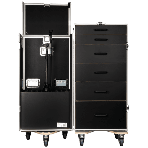 Drawer Case 3 Con 6 cassetti e spazio per 15 aste microfoniche