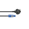 EUROLITE P-Con Power Cable 3x 1.0mm² 1.2m with UK Plug