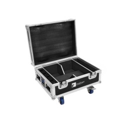 EUROLITE Set 4x AKKU IP UP-4 QCL Spot QuickDMX MK2 + Flightcase with wheels and charging function