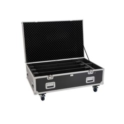 EUROLITE Set 4x LED BAR-8 SWING QCL bar + Flightcase with wheels