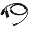 FL118 - male stereo right-angled mini-jack to 2 XLR/M 3P 1.5 m 150 cm