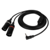 FL118 - male stereo right-angled mini-jack to 2 XLR/M 3P 3 m 300 cm