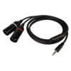 FL120 - male stereo mini-jack to 2 XLR/M 3P 1.5 m 150 cm