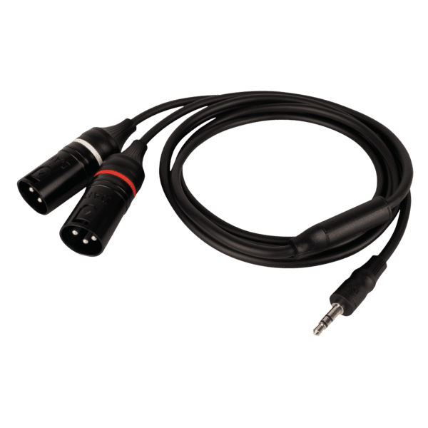 FL120 - male stereo mini-jack to 2 XLR/M 3P 1.5 m 150 cm