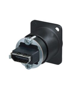 HDMI Feedthrough Adapter D-size Black Alloggiamento nero