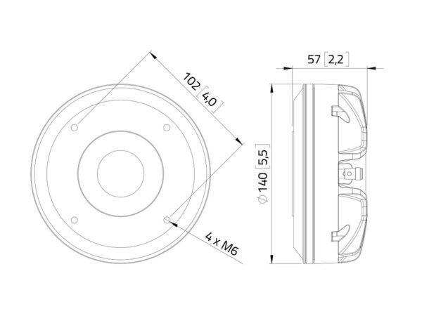 LAVOCE DN14.40TK 1.4" Compression Driver, Neodymium