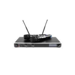 OMNITRONIC Set UHF-301 Receiver + Headset + 2x Transmitter 823-832/863-865 MHz