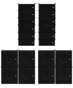 Odin Array Set Complete flying set with 12 satellites and 8 subwoofers Set completo in sospensione con 12 satelliti e 8 subwoofer
