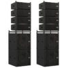 Odin Stack Set Complete standing set with 8 satellites and 4 subwoofers Set completo con 8 satelliti e 4 subwoofer