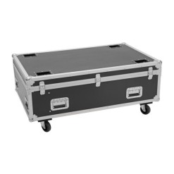 ROADINGER Flightcase PRO 4x LED BAR-8 SWING with wheels