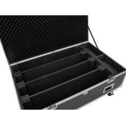 ROADINGER Flightcase PRO 4x LED BAR-8 SWING with wheels