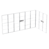 SET Frame - L-Shape SET Including Support 604,5cm Set completo per struttura modulare a L da 6 x 3 x 3 m