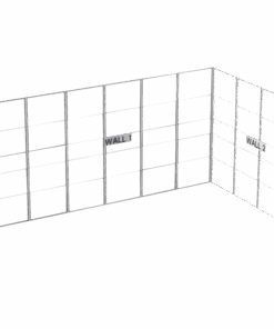 SET Frame - L-Shape SET Including Support 604,5cm Set completo per struttura modulare a L da 6 x 3 x 3 m