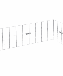 SET Frame - L-Shape SET Including Support 904,5cm Set completo per struttura modulare a L da 9 x 3 x 3 m
