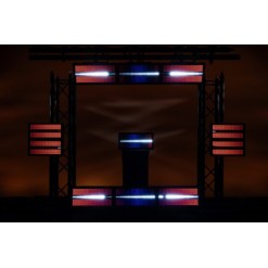 Titan Strobe 1000 FX Strobo LED da 1000 W con effetti di sezione LED RGB