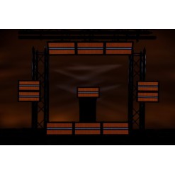 Titan Strobe 1000 FX Strobo LED da 1000 W con effetti di sezione LED RGB