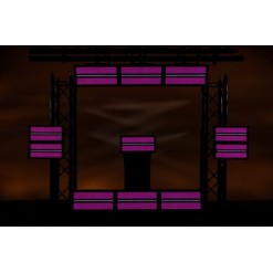 Titan Strobe 1000 FX Strobo LED da 1000 W con effetti di sezione LED RGB