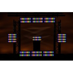 Titan Strobe 1000 FX Strobo LED da 1000 W con effetti di sezione LED RGB