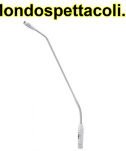 Microfono a collo d'oca Bianco con interruttore